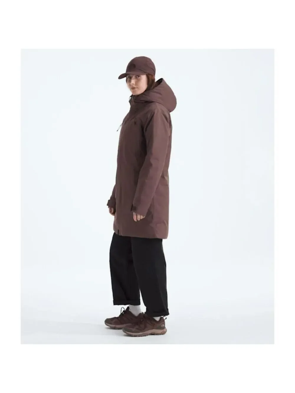 NWT The North Face Women's Range Down Parka Brown L LARGE jacket coat - Picture 2 of 6